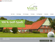 Tablet Screenshot of golfclub-varus.de